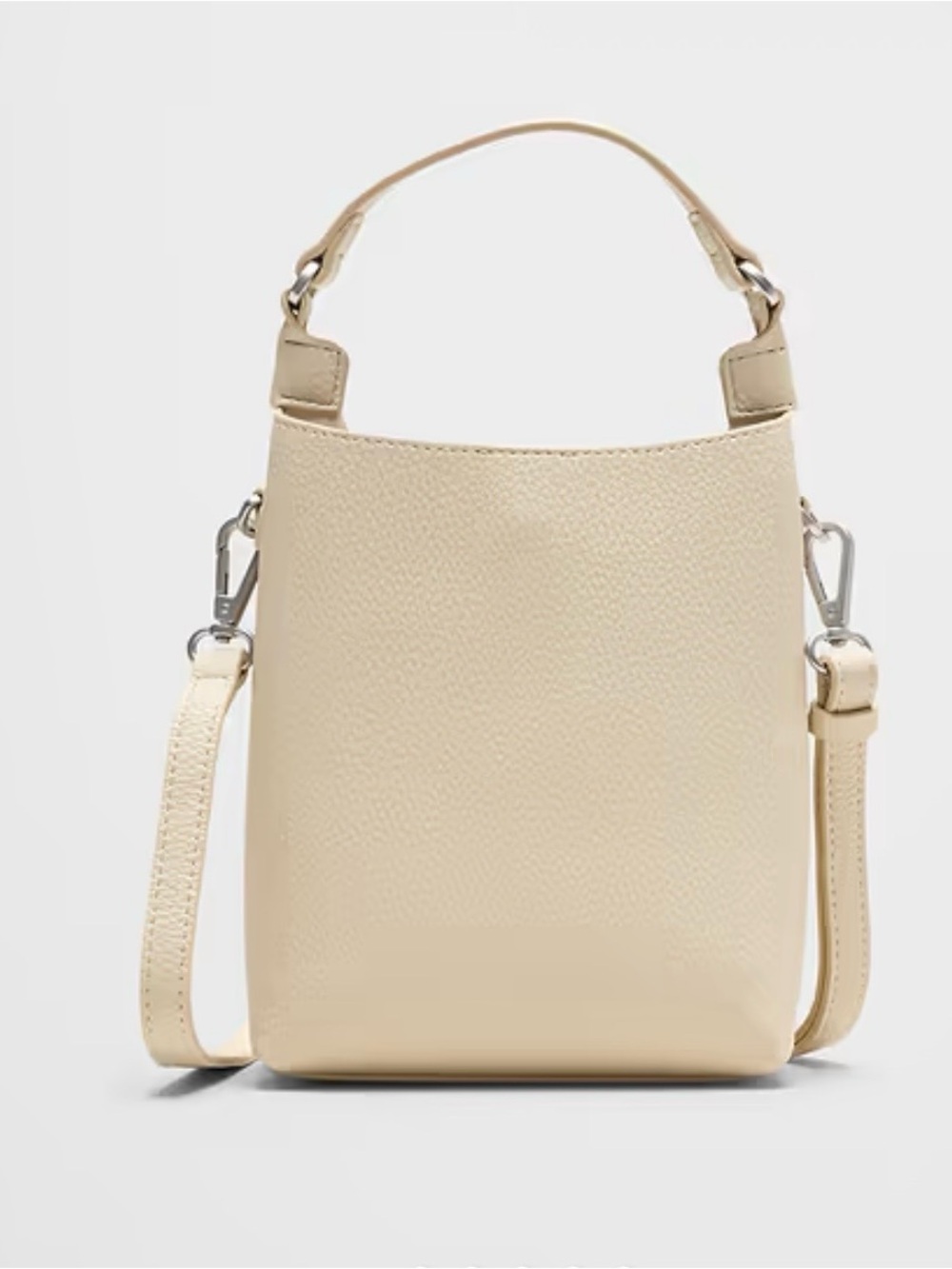 Banana Republic Bone Micro Mini Bucket Crossbody Bag NWT